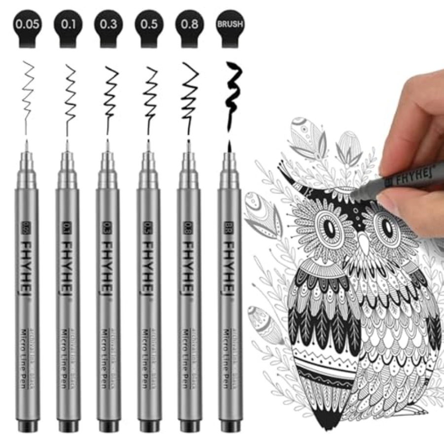 Micro Fineliner Drawing Art Pe - Archive Box Set avaliação e preço