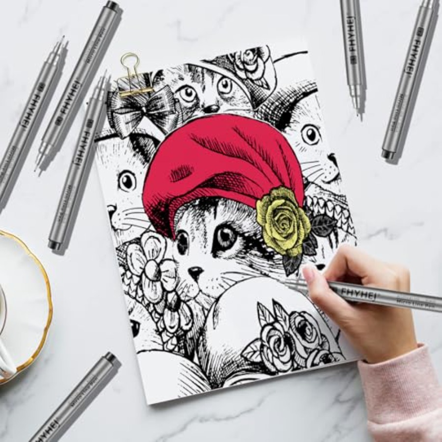 Micro Fineliner Drawing Art Pe - Archive Box Set avaliação e preço