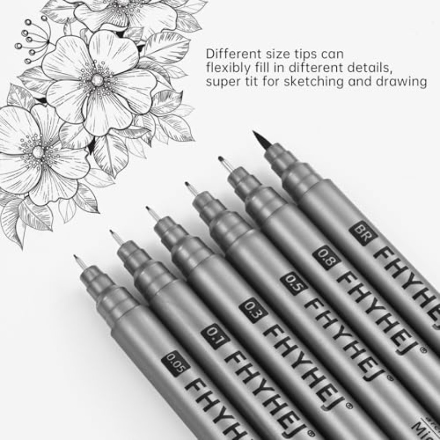 Micro Fineliner Drawing Art Pe - Archive Box Set avaliação e preço