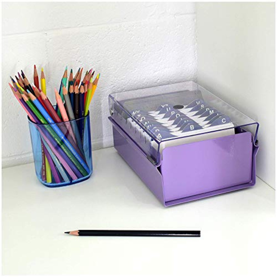 3 x 5 Card File Holder Organiz - Index Card Holder avaliação e preço