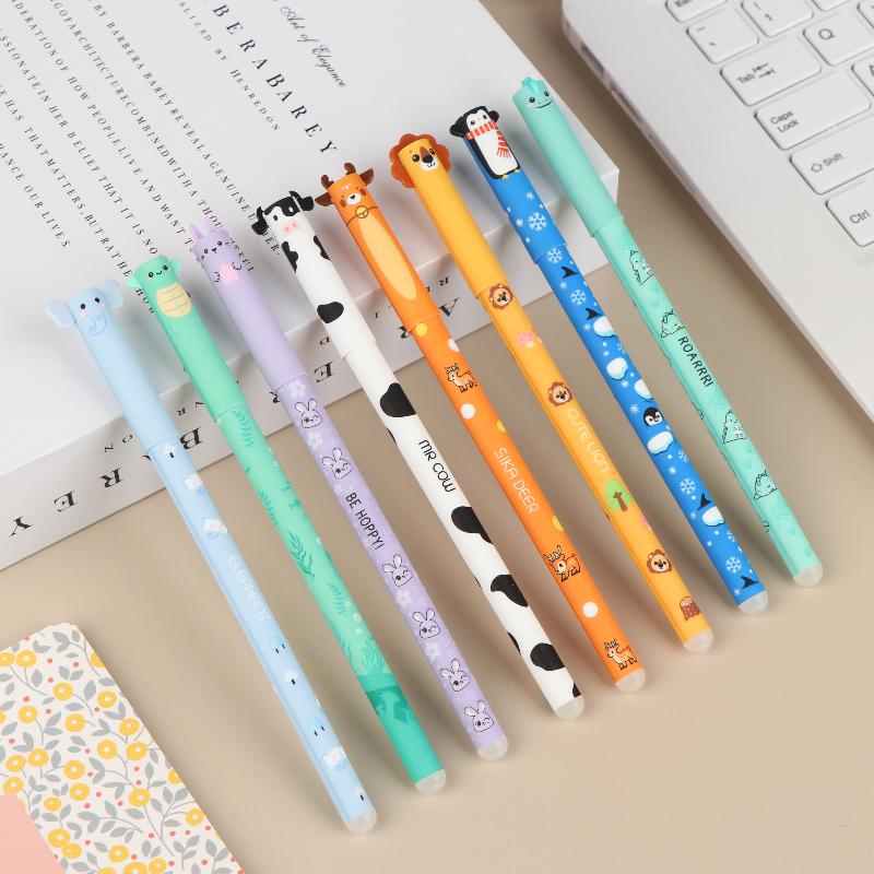 Erasable Gel Pen Set 8 Cartoon - Correction Pen Fine avaliação e preço